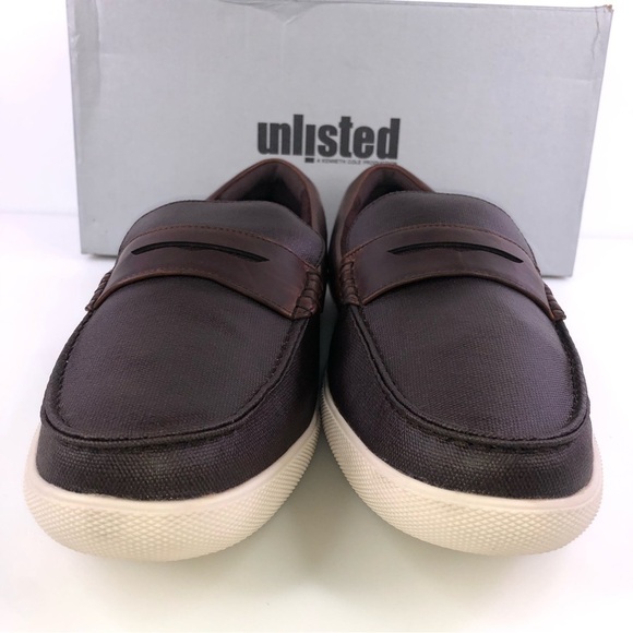 Unlisted by Kenneth Cole Men's Brown Un-Anchor Slip On Loafer Size 12 - Picture 4 of 8